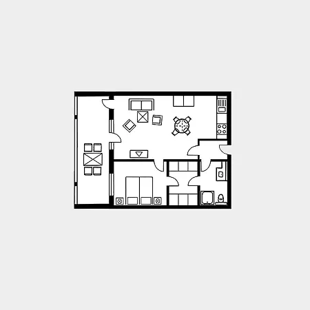 Strandvillen - Mit 1 Schlafzimmer Und Balkon Ah-623 Binz